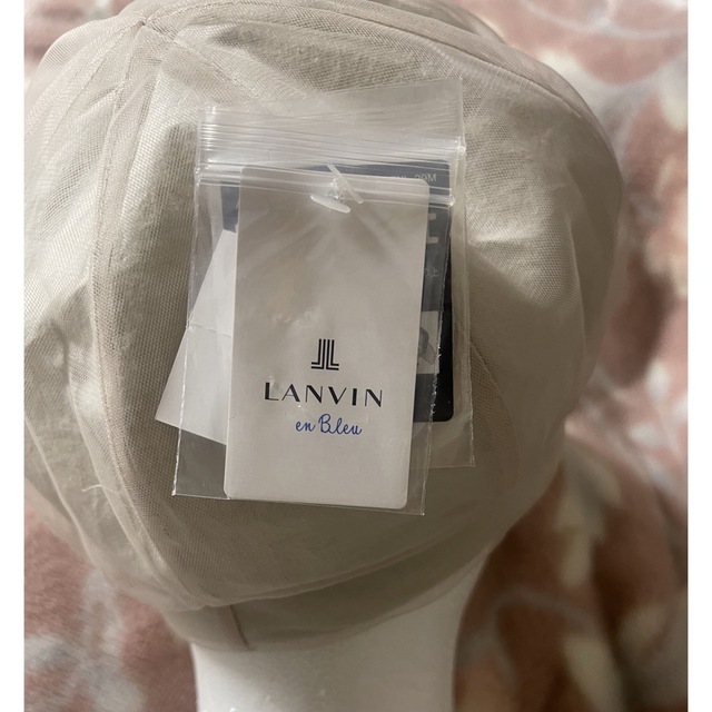 LANVIN en Bleu(ランバンオンブルー)のランバンオンブルー　チュール　キャスケット　ベージュホワイト　LANVIN  レディースの帽子(キャップ)の商品写真