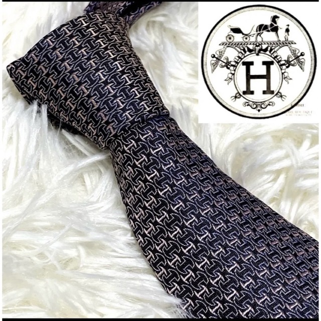 HERMES H総柄 シルク PARIS ネクタイ 最高の品質の onica.rs
