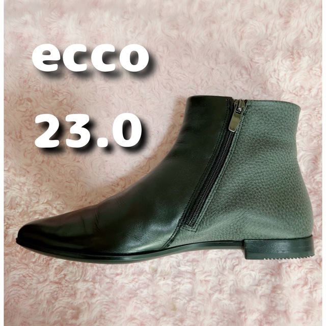 ECHO(エコー)の【ecco】　23.0  黒✖️グレー　ショートブーツ レディースの靴/シューズ(ブーツ)の商品写真