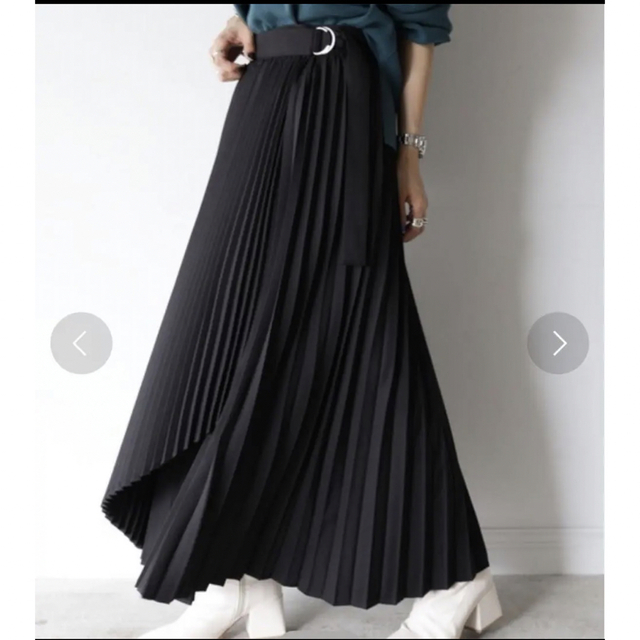 PAGEBOY(ページボーイ)の【値下げ】PAGEBOY ページボーイ プリーツラップスカート レディースのスカート(ロングスカート)の商品写真