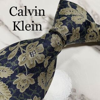 カルバンクライン(Calvin Klein)のネクタイ カルバンクライン 花柄 ボタニカル 総柄 シルク 高級 ブランド(ネクタイ)