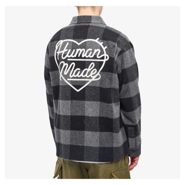 HUMAN MADE 2022FW WOOL OVERSHIRT BLACK L