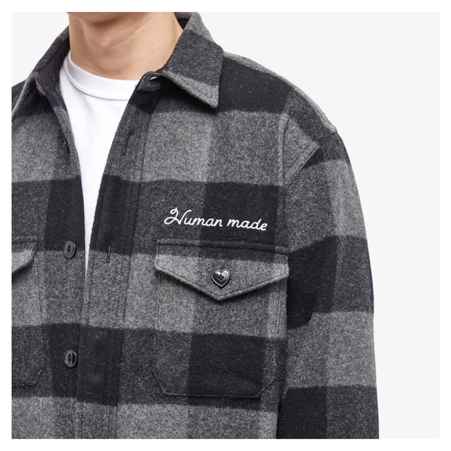 HUMAN MADE 2022FW WOOL OVERSHIRT BLACK L