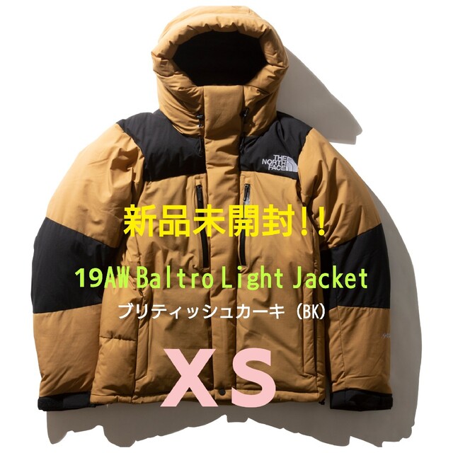 XS実寸サイズ19AW ノースフェイス バルトロライトジャケット ブリティッシュカーキ XS