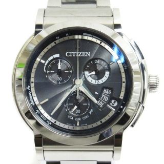 シチズン(CITIZEN)のシチズン エコドライブ 腕時計 電波ソーラー H610-T015182 ブラック(腕時計)