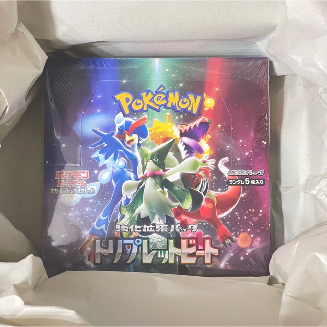 ポケモン(ポケモン)のポケモンカード　トリプレットビート　未開封ボックス　シュリンク付き　BOX エンタメ/ホビーのトレーディングカード(Box/デッキ/パック)の商品写真