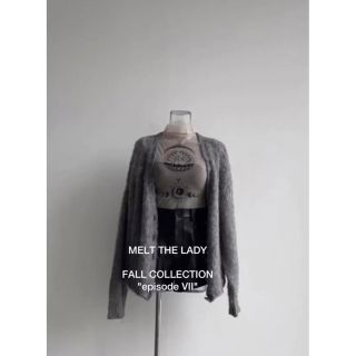 Bubbles - 【早い者勝ち】Melt the lady mist cardigan grayの通販 by