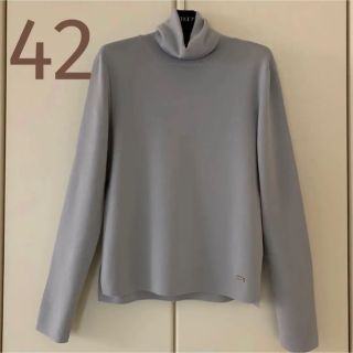 フォクシー(FOXEY)の♡極美品♡ FOXEY 現行品 希少な 42 グレースウール タートル ブルー(ニット/セーター)