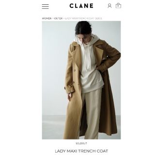 CLANE LADY MAXI TRENCH COAT 新品