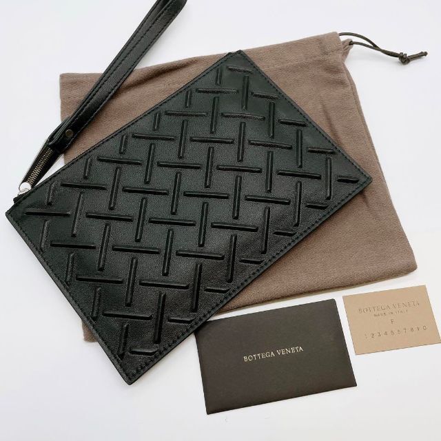 新品未使用】BOTTEGA VENETA クラッチバッグ ストラップ付 本革