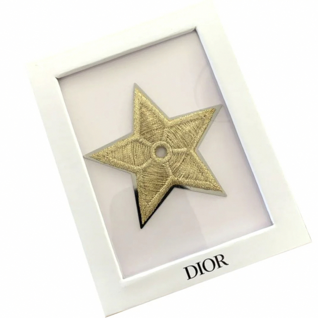 Dior(ディオール)のDIOR　ディオール　ピンバッジ　スター　2022限定ノベルティ非売品 レディースのアクセサリー(ブローチ/コサージュ)の商品写真