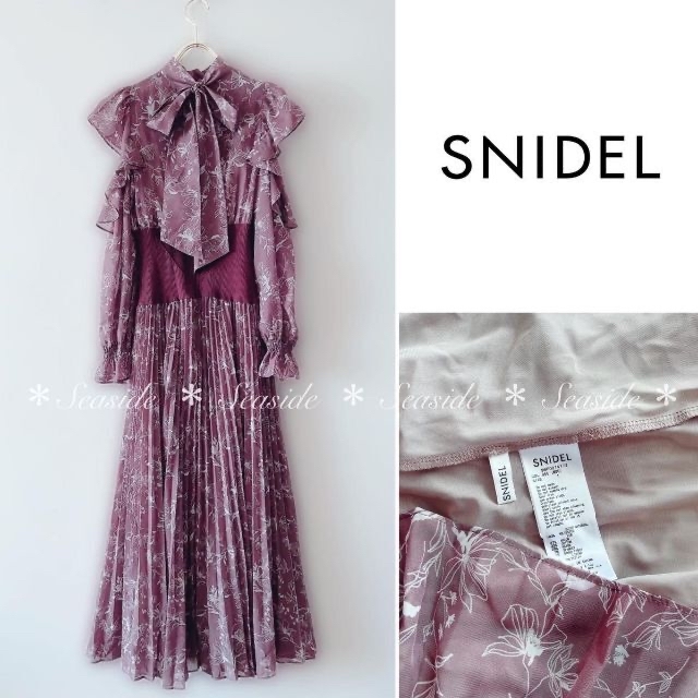 SNIDEL(スナイデル)のみゆstr様♡スナイデル　ワンピース レディースのワンピース(ひざ丈ワンピース)の商品写真