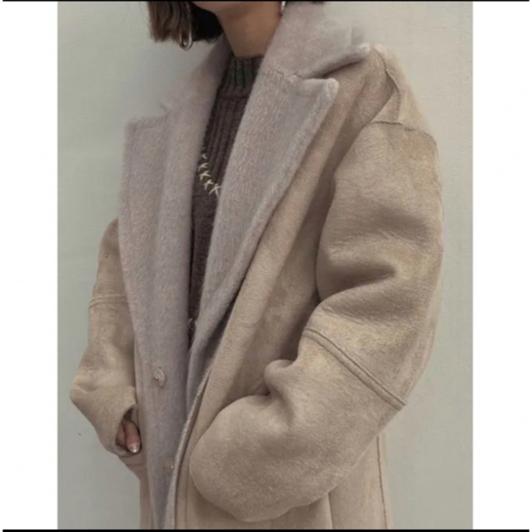 Ameri VINTAGE(アメリヴィンテージ)のAMERI BLANKET LIKE FAKE MOUTON COAT レディースのジャケット/アウター(ムートンコート)の商品写真