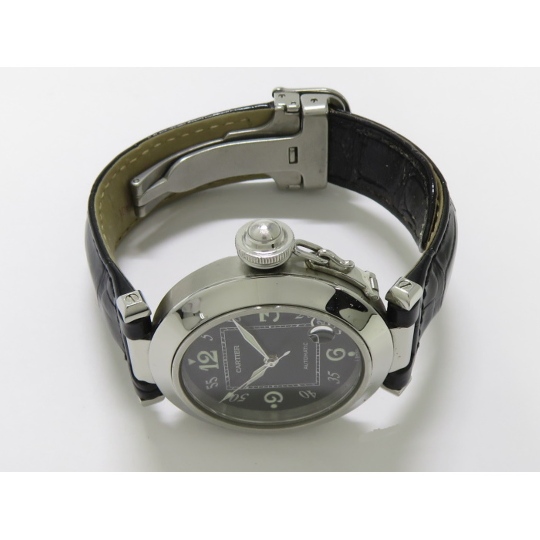 Cartier - CARTIER パシャC メンズ 腕時計 SS 革 自動巻き Cartier - CARTIER パシャC メンズ 腕時計 SS 革 自動巻き
