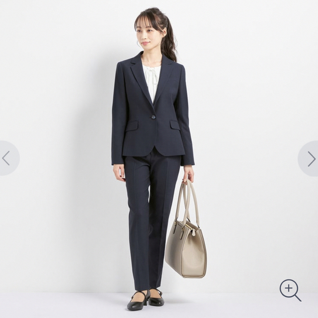 AOKI(アオキ)のCanCam コラボ　紺無地調テーラードジャケット レディースのフォーマル/ドレス(スーツ)の商品写真