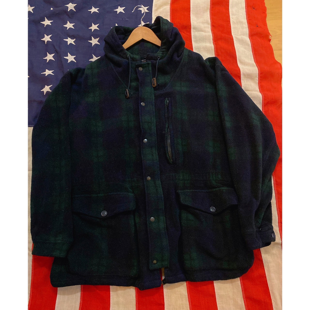 POLO RALPH LAUREN(ポロラルフローレン)の超希少!VTG RL 90’sグリーンプレイドフリースJKT USA RRL メンズのジャケット/アウター(その他)の商品写真