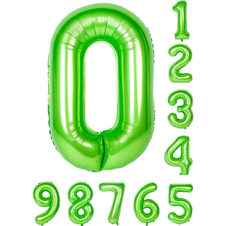 40インチ グリーン 数字 バルーン 0マイラーヘリウム誕生日パーティー(その他)
