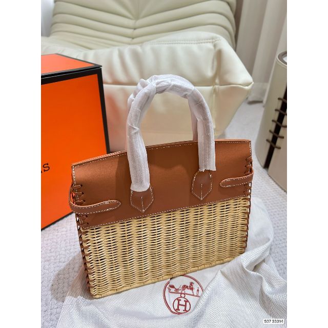 愛用 ケリー エルメス - Hermes ピクニック カゴバッグ シルバー金具