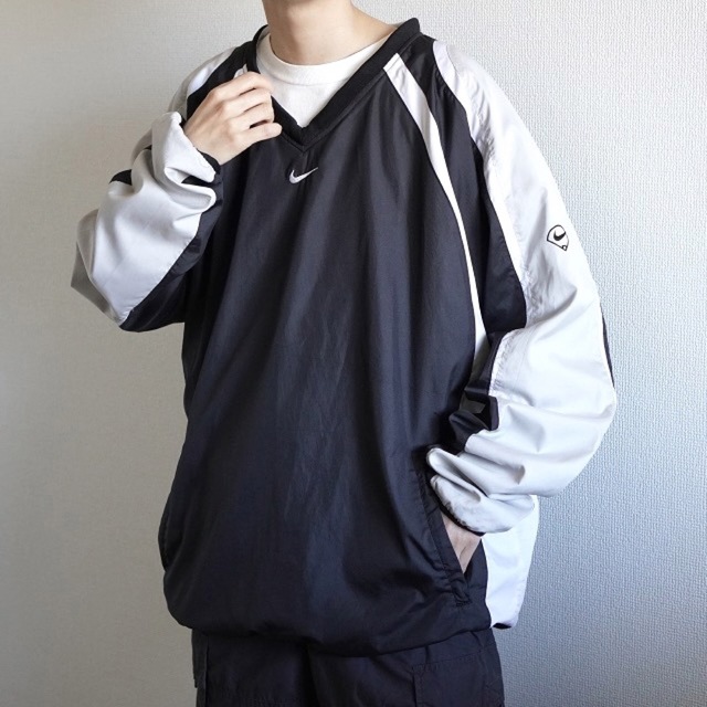 NIKE - 00s NIKE プルオーバー ナイロンジャケット ゲームシャツ XL