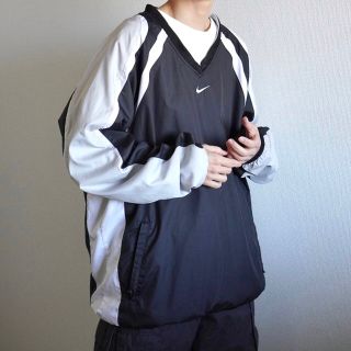 00s NIKE プルオーバー ナイロンジャケット ゲームシャツ XL 古着