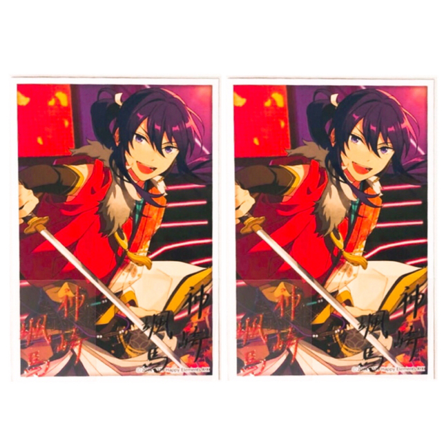 新品☆あんスタ☆紅月【神崎颯馬】サインステッカー☆スターラメ 新品☆あんスタ☆紅月【神崎颯馬】サインステッカー☆スターラメ