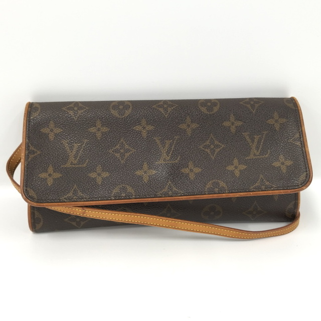 LOUIS VUITTON ポシェットツインGM ショルダーバッグ モノグラムオープンポケット×1製造番号