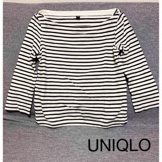 ユニクロ(UNIQLO)のUNIQLO ボーダー　7分袖　(Tシャツ(長袖/七分))