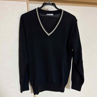 高校　男子　紺色　長袖セーター　LL(ニット/セーター)