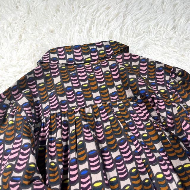 極美品】mina perhonen ミナペルホネン bonbon 総柄ブラウス-