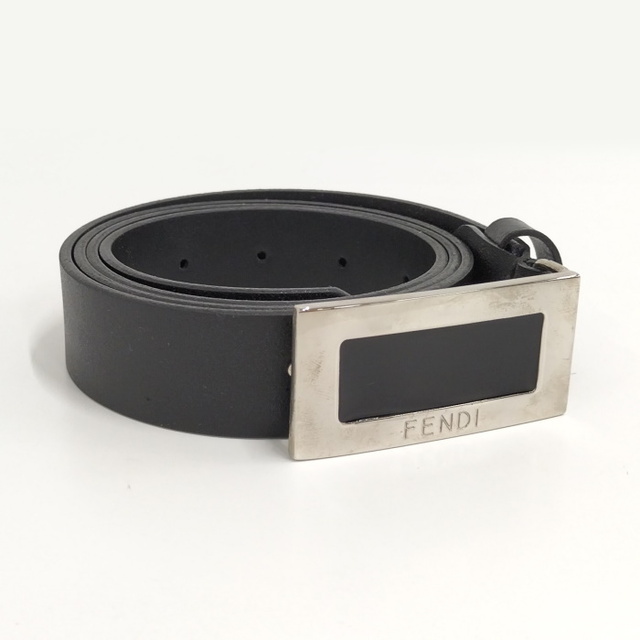 FENDI ベルト レザー ブラック 1表記10/125 | フリマアプリ ラクマ