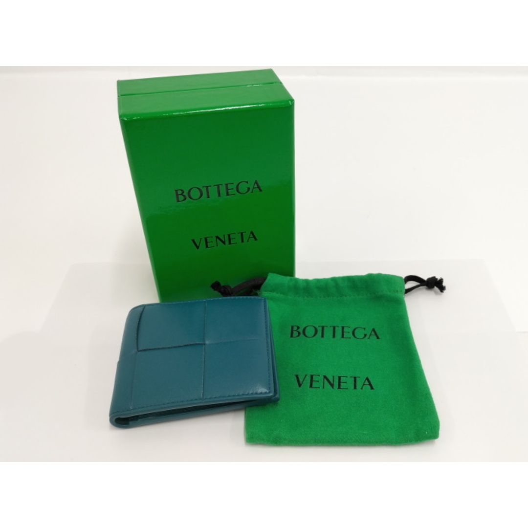 Bottega Veneta(ボッテガヴェネタ)のBOTTEGA VENETA 2つ折り財布 マキシイントレチャート レザー メンズのファッション小物(長財布)の商品写真