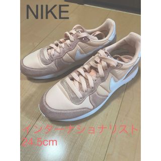 ナイキ(NIKE)のNIKE インターナショナリスト　ピンク系　24.5cm(スニーカー)