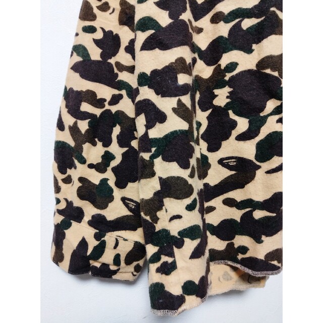 A BATHING APE ハーフジッププルオーバー カモフラ シャツジャケット