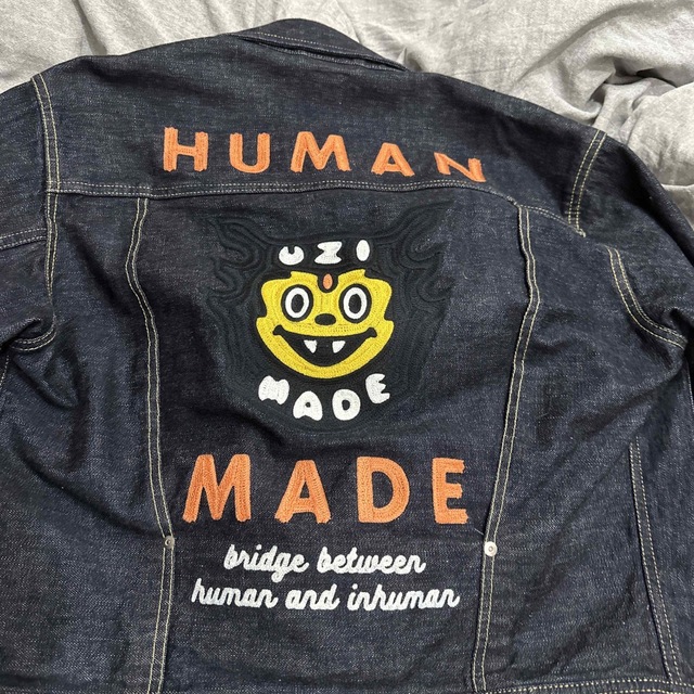 HUMAN MADE(ヒューマンメイド)のHUMANMADE デニムジャケット UZI MADE デニム ジャケット メンズのジャケット/アウター(Gジャン/デニムジャケット)の商品写真