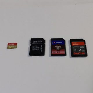 値下げ！マイクロSDカード　SanDisc 32GB　1枚　とSDカード(その他)