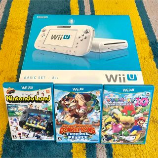 ウィーユー(Wii U)の【購入者確定済】Wii U+プロコン+リモコン+ゲームソフト3本セット(家庭用ゲーム機本体)