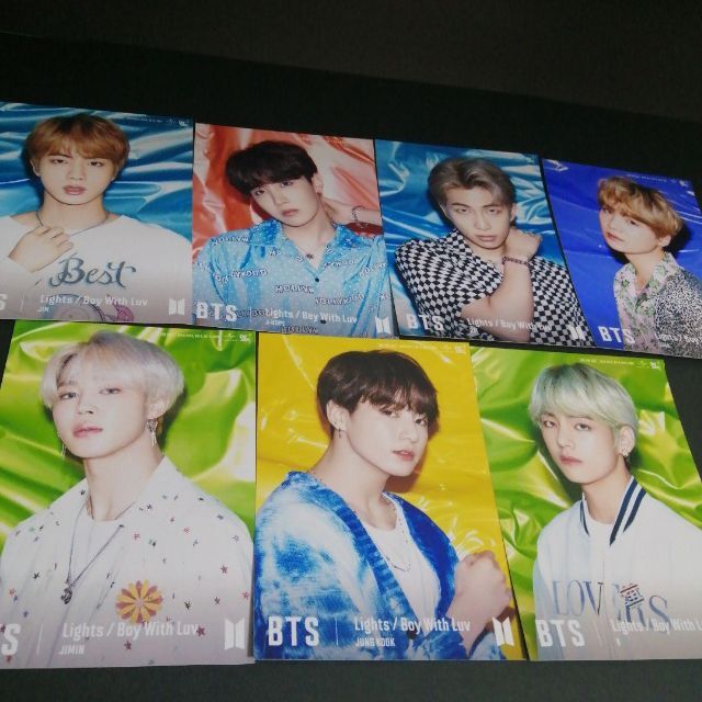 BTS Lights/Boy With Luv 撮り下ろし生写真 7枚セット エンタメ/ホビーのタレントグッズ(アイドルグッズ)の商品写真