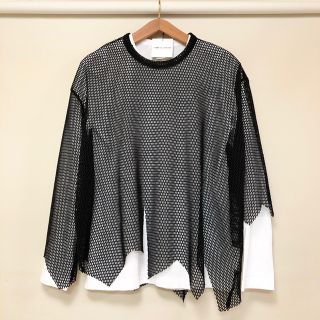 コムデギャルソン(COMME des GARCONS)の即完売品 新品 ブラックコムデギャルソン 網デザインカットソー サカナクション(Tシャツ/カットソー(半袖/袖なし))