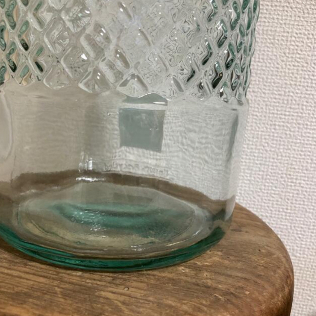 新品未使用 リサイクルガラス スペイン 花瓶 北欧 花 花びん フラワー