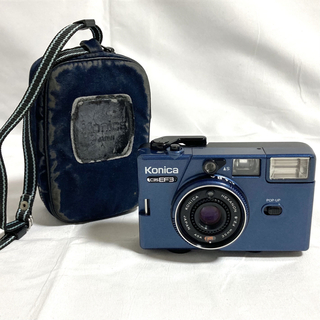 コニカミノルタ(KONICA MINOLTA)のKonica フィルムカメラ C35 EF3 メタリックブルー 35mm(フィルムカメラ)