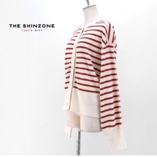 シンゾーン(Shinzone)のTHE SHINZONE ボーダーケープリンカーディガン(カーディガン)