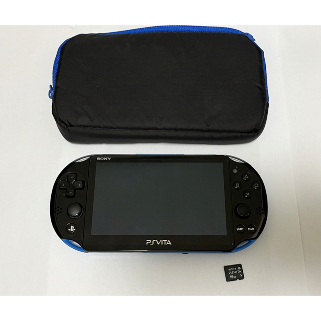SONY(ソニー)のSONY PlayStationVITA PCHJ-10025 ポーチ付き エンタメ/ホビーのゲームソフト/ゲーム機本体(携帯用ゲーム機本体)の商品写真