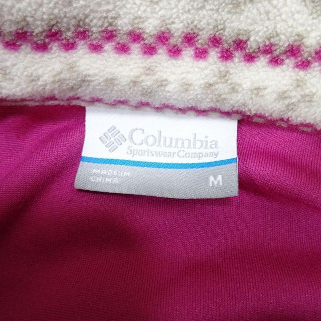 Columbia(コロンビア)のColumbia コロンビア ピンク 薄手 フリース フルジップ ジャケット レディースのジャケット/アウター(ブルゾン)の商品写真