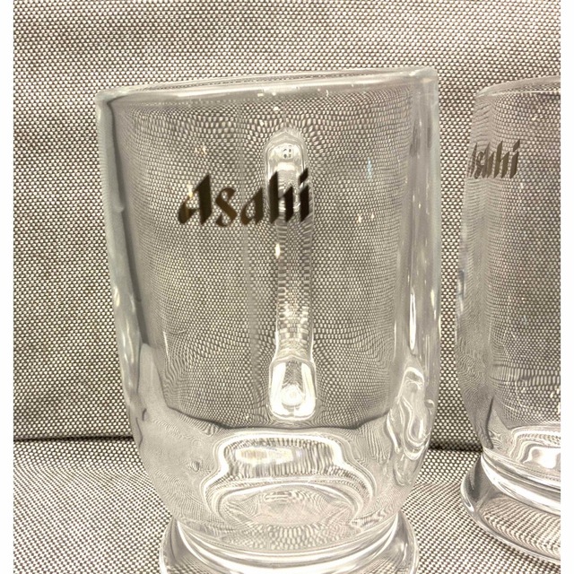 5B393 アサヒビール 一個 足つき丸いデザイン 410ml
