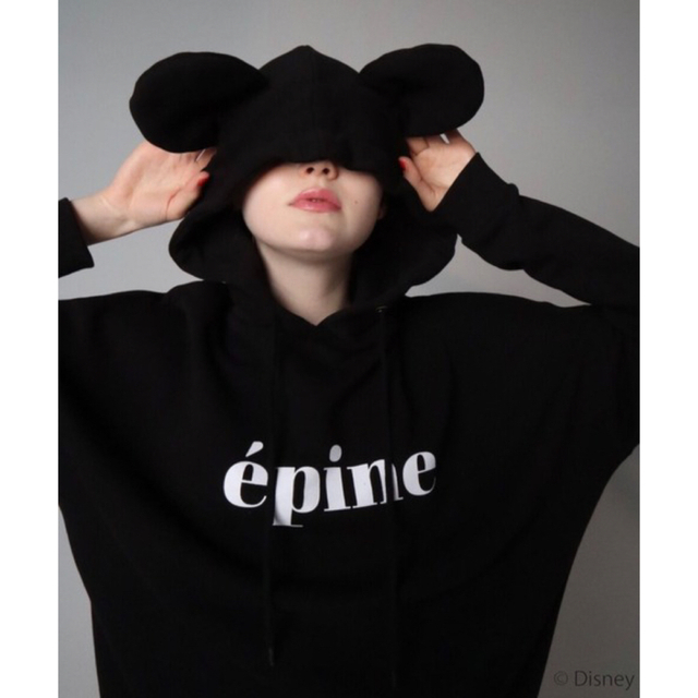 épine(エピヌ)のエピヌ ＜Mickey＞ ear design hoodie epine レディースのトップス(パーカー)の商品写真