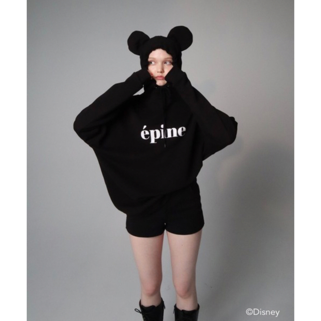 épine(エピヌ)のエピヌ ＜Mickey＞ ear design hoodie epine レディースのトップス(パーカー)の商品写真