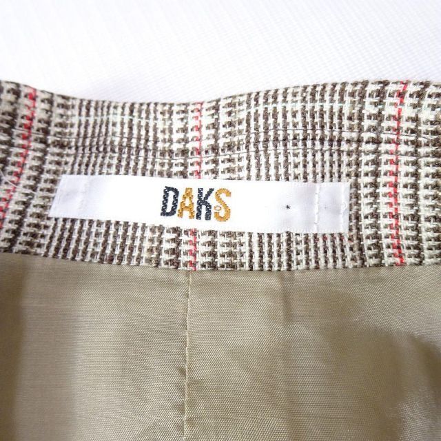 DAKS(ダックス)のDAKS ダックス グレンチェック グレー ピンク テーラードジャケット レディースのジャケット/アウター(テーラードジャケット)の商品写真