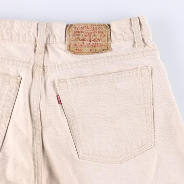 古着 90年代 リーバイス Levi's 550 ホワイトジーンズ テーパード