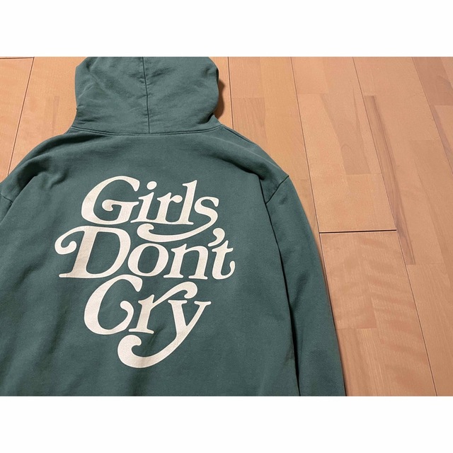 girls don't cry ガールズドントクライ グリーン パーカー L