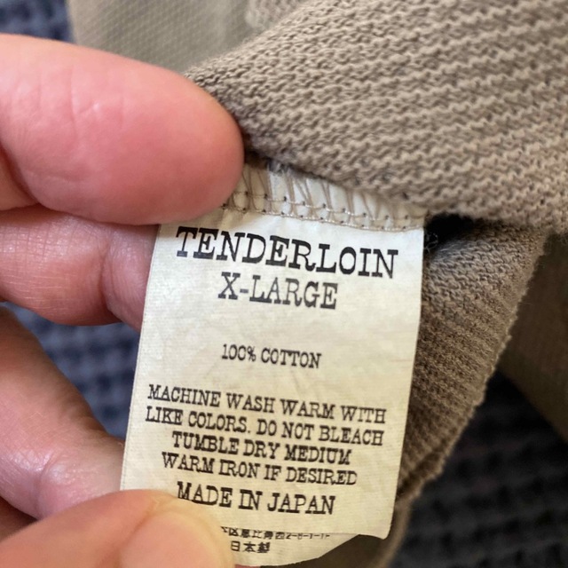 TENDERLOIN(テンダーロイン)のテンダーロインMOSS STITCH SWEAT カーキ XL スウェット メンズのトップス(スウェット)の商品写真